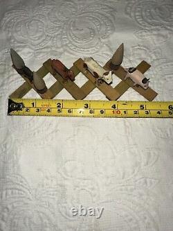 Antique Rare Wooden Miniature German Erzgebirge Scissor Toy