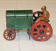 Antique SG Gunthermann Tin Litho Tractor WithDriver 1920's Clock Work Windup