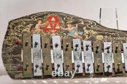 Antique Schoenhut Two Cherubs 18 Key Child's Toy Xylophone Metallophone c. 1905