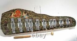 Antique Schoenhut Two Cherubs 18 Key Child's Toy Xylophone Metallophone c. 1905