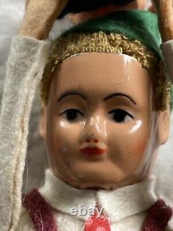 Antique Schuco Wind Up Toy Dancing Children Made in Germany 5 Tin/Celluloid