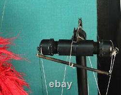 Antique String Marionette / Puppet Family of 3 withStands Spike, Sally & Son RARE