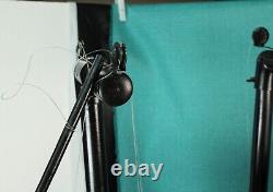Antique String Marionette / Puppet Family of 3 withStands Spike, Sally & Son RARE