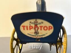 Antique Tip-Tip Black Porter Pushing Wheelbarrow Strauss Co. Wind-Up Toy