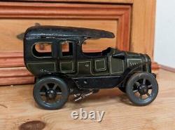 Antique Touring Car Tin Toy Windup Germany