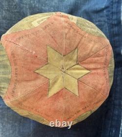 Antique Victorian 1880s/90s stuffed lithographed fabric child's ball toy Rare