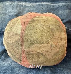 Antique Victorian 1880s/90s stuffed lithographed fabric child's ball toy Rare