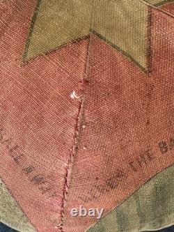 Antique Victorian 1880s/90s stuffed lithographed fabric child's ball toy Rare