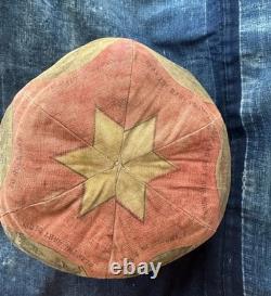 Antique Victorian 1880s/90s stuffed lithographed fabric child's ball toy Rare