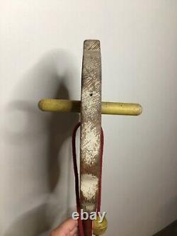 Antique-Vintage'40s Kids Toy PLAYSKOOL Play School Wooden Riding Stick Horse