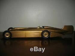 Antique Vintage Kingsbury 1929 Golden Arrow Land Speed Record Car Windup Tin Toy