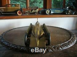 Antique Vintage Kingsbury 1929 Golden Arrow Land Speed Record Car Windup Tin Toy