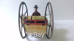 Antique Vintage Lehmann Zig Zag Zick Zack Wind-Up Tin Litho Toy WITH BONUS ITEM