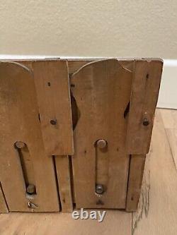 Antique Vintage Reed Lithograph Wood Mother Goose Target Game Toy As-Is