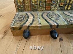Antique Vintage Reed Lithograph Wood Mother Goose Target Game Toy As-Is