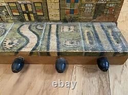 Antique Vintage Reed Lithograph Wood Mother Goose Target Game Toy As-Is