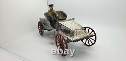 Antique Wilkins Kingsbury Tin Key Wind Toy Automobile Auto