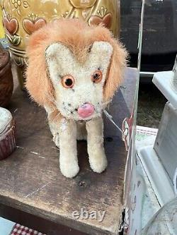 Antique Wind Up Lion Toy (it Works!)