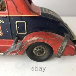 Antique Wind Up Louis Marx G-Man Pursuit Car Tin Metal