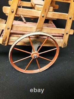 Antique Wind=Up Toy, Simon and Halbig Doll Pulling a Cart