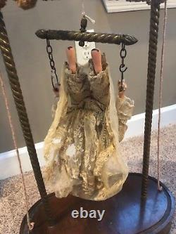 Antique Wind-up Mechanical Acrobatic Doll Rare Rare Rare Works