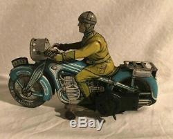 Arnold A-643 CKO Tin Wind Up Motorcycle 1940s Germany
