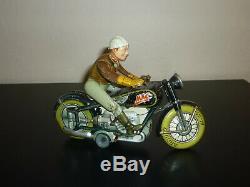 Arnold Mac 700 Motorcycle Made In Germany Vintage Tin Wind Up Toy