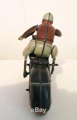 Arnold Mac 700 tin motorcycle vintage toy, clockwork windup, Germany RARE