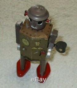 Atomic Robot Man Occupied Japan Rare Vintage 1940's Tin Litho Wind Up Works