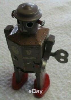 Atomic Robot Man Occupied Japan Rare Vintage 1940's Tin Litho Wind Up Works