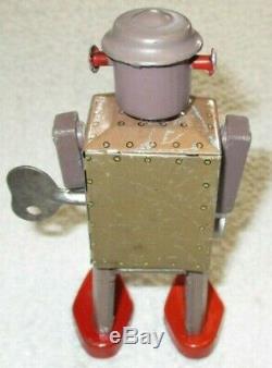 Atomic Robot Man Occupied Japan Rare Vintage 1940's Tin Litho Wind Up Works