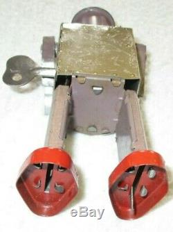 Atomic Robot Man Occupied Japan Rare Vintage 1940's Tin Litho Wind Up Works