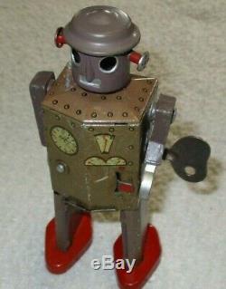 Atomic Robot Man Occupied Japan Rare Vintage 1940's Tin Litho Wind Up Works