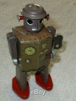 Atomic Robot Man Occupied Japan Rare Vintage 1940's Tin Litho Wind Up Works