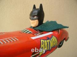 Batman Batmobile Tin Big Friction No Aoshin Toy. Ship. Dhl