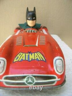 Batman Batmobile Tin Big Friction No Aoshin Toy. Ship. Dhl