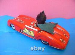 Batman Batmobile Tin Big Friction No Aoshin Toy. Ship. Dhl