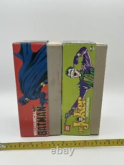 Batman and Joker Mechanical Wind-Up Tin Toy 1989 Billiken Shokai Japan