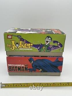 Batman and Joker Mechanical Wind-Up Tin Toy 1989 Billiken Shokai Japan