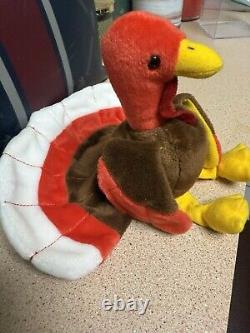 Beanie Baby Gobbles w! Tag Error Mint Condition 1997 Original Collectible
