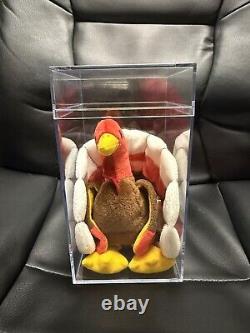 Beanie Baby Gobbles w! Tag Error Mint Condition 1997 Original Collectible