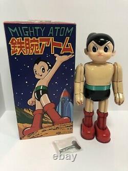 Billiken Astro Boy Mighty Atom Tin Toy Wind-Up Vintage MIB Japan Litho