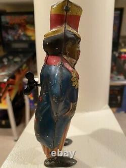 Black Americana Rare Vintage Minstrel Man Tin Lithographed Wind Up Toy Germany