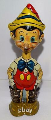 Boxed Set Disney 1939 Walking Pinocchio Marx Tin Wind-up Toy With Moving Eyes