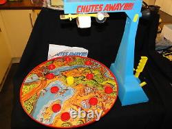 Boxed Vintage 1970s Marx Toys Chutes Away Airplane Drop Air Rescue Game Wind Up