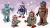 Boxy Robot Tin Toys Army Collection Classic Boxy Retro Wind Up Tin Toy Robots