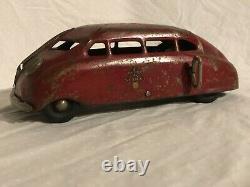 Buddy L Pressed Steel Wind Up Scarab Racer Large Toy Car C-30