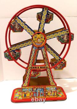 Chein Hercules Windup Tin Lithographed Ferris Wheel