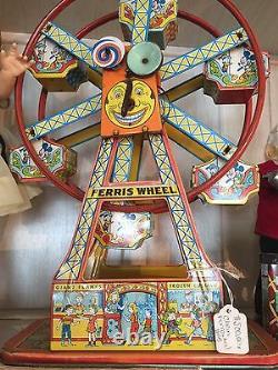 Chein TIn Litho Windup Hercules Ferris Wheel