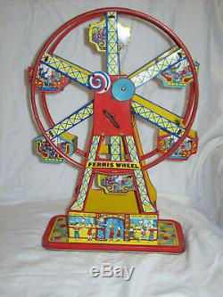 Chein TIn Litho Windup Hercules Ferris Wheel